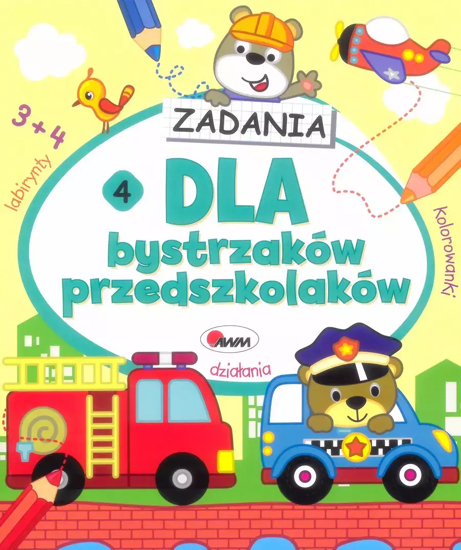 Zadania dla bystrzaków przedszkolaków 4 - Książki