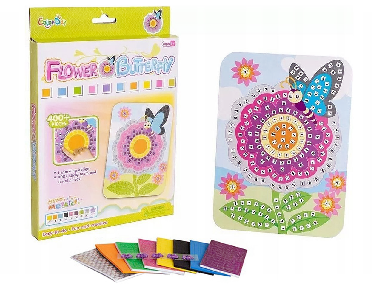 Mozaika wyklejanka, kwiatek - Zabawki