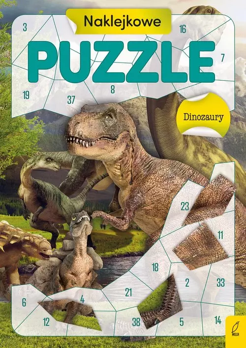 Naklejkowe puzzle. Dinozaury - Książki