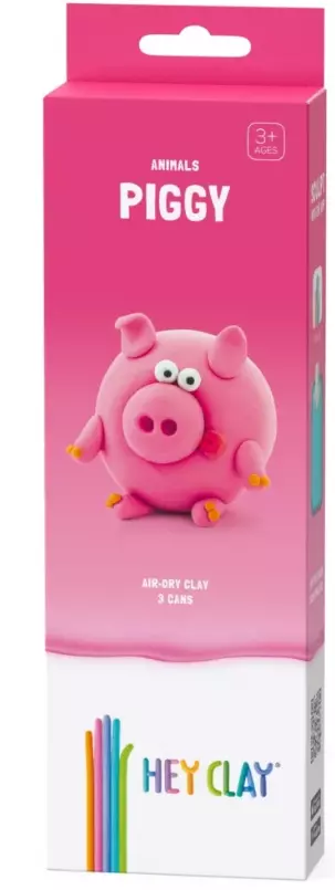 Hey Clay. Zwierzęta z farmy. Świnka - Zabawki