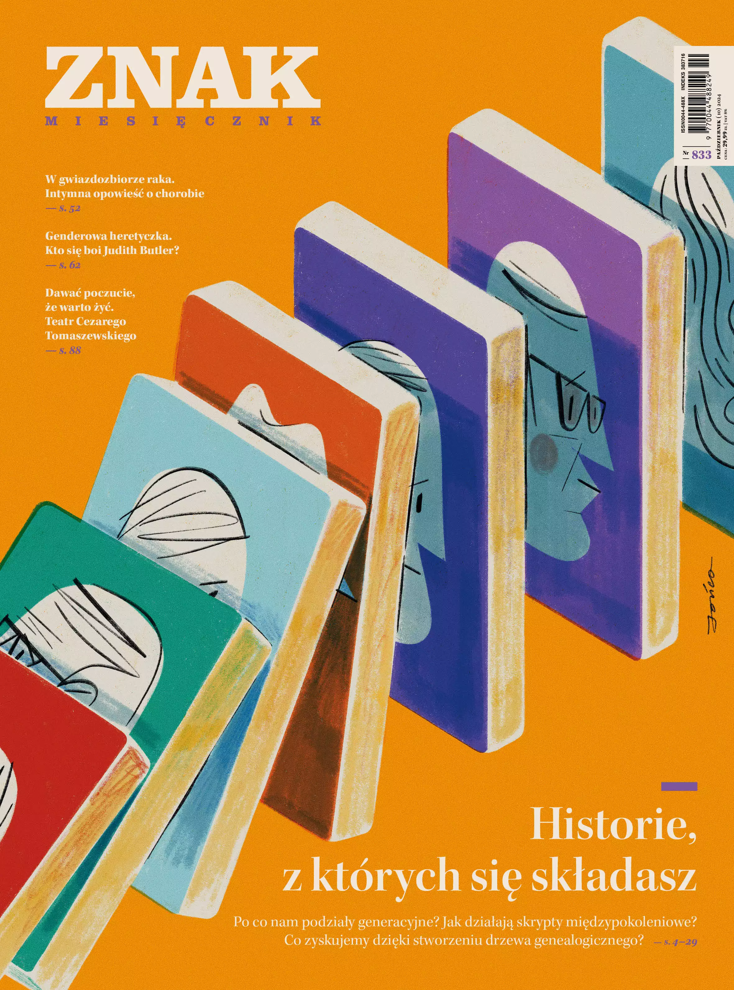 Miesięcznik ZNAK 833 (10/2024) - Historie, z których się składasz - Książki