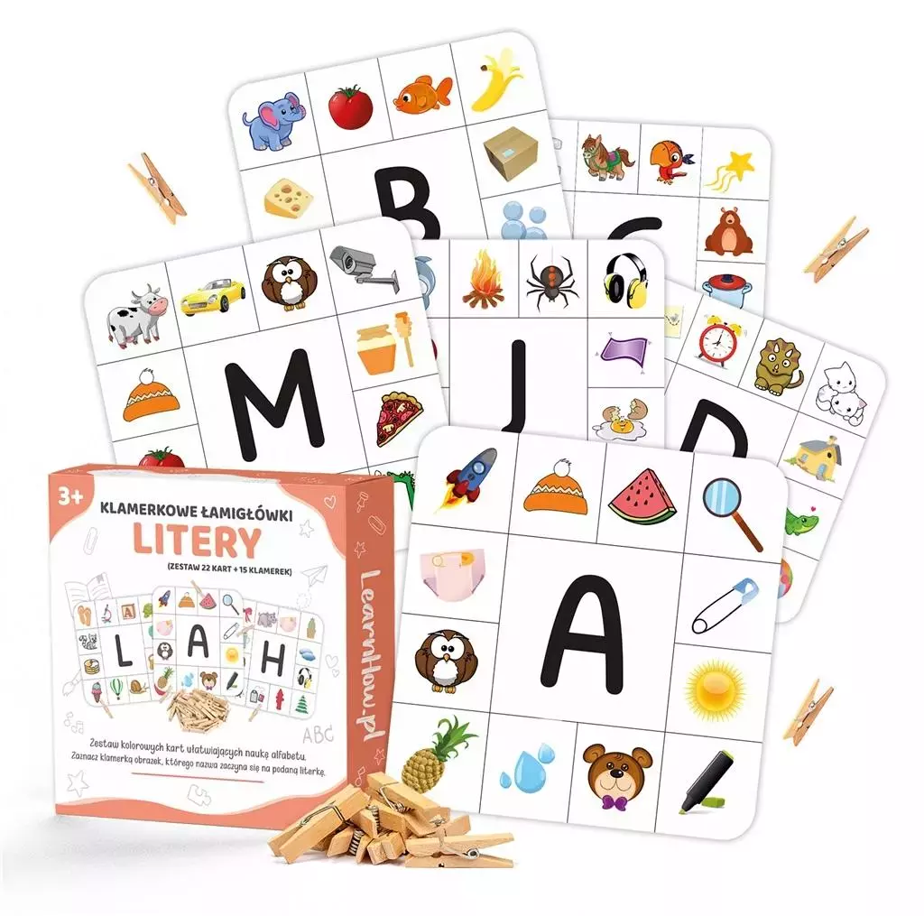 Klamerkowe zadania - Litery - Książki