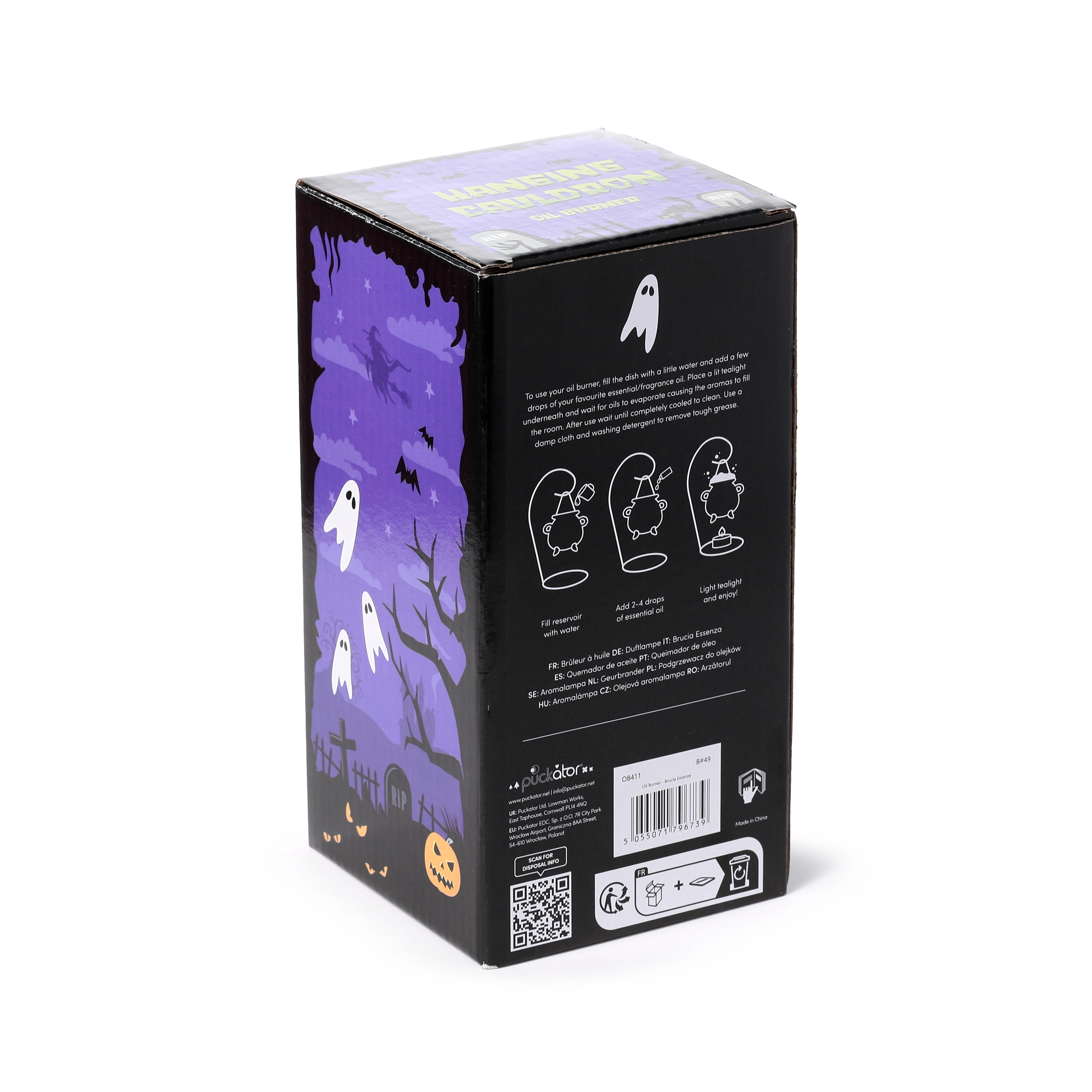 Kominek - podgrzewacz do olejków -wiszący - kociołek ze stojakiem - Mama i dziecko