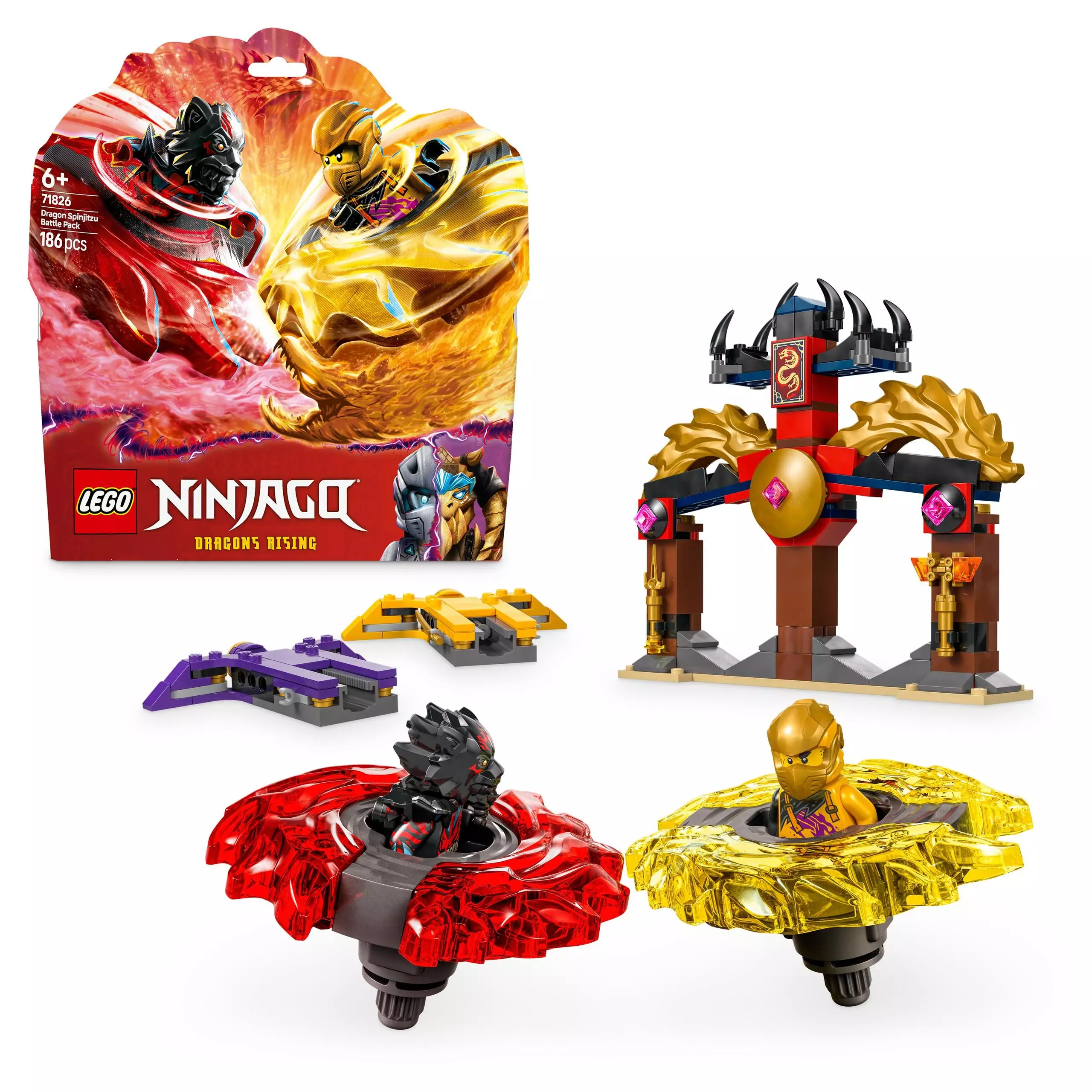 LEGO Ninjago Smocze Spinjitzu- zestaw bitewny 71826 - Zabawki
