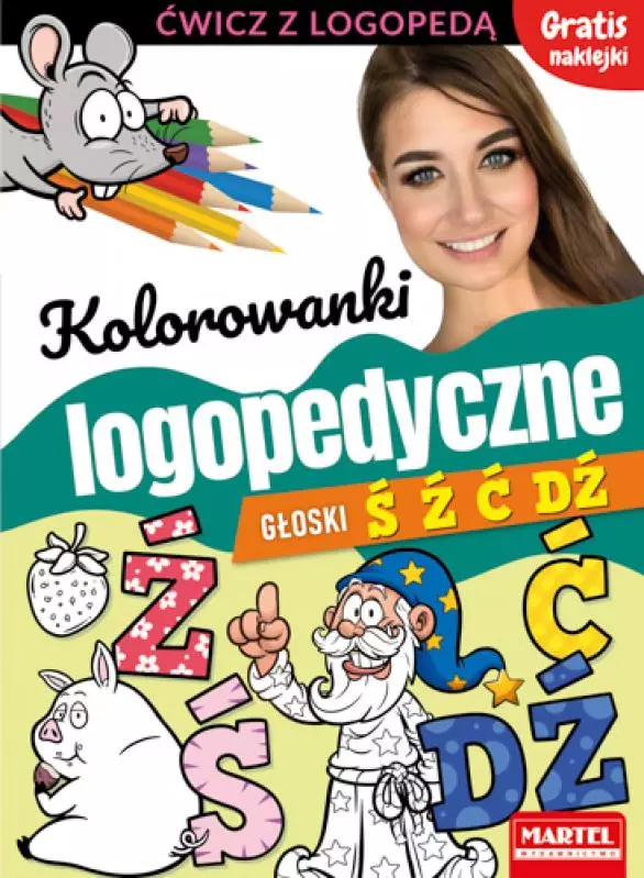 Kolorowanki logopedyczne. Głoski Ś, Ź, Ć, Dź - Książki