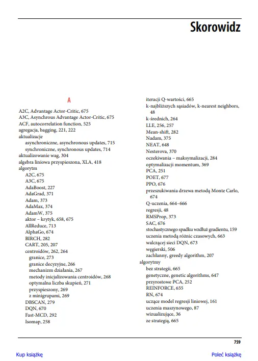Uczenie maszynowe z użyciem Scikit-Learn, Keras i TensorFlow - Książki