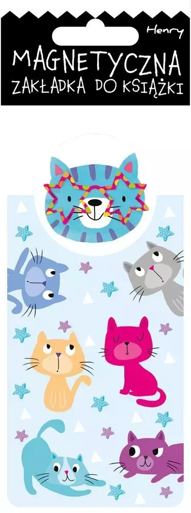 Zakładka magnetyczna - Koty - Książki