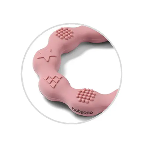 Gryzak silikonowy RING różowy - Mama i dziecko