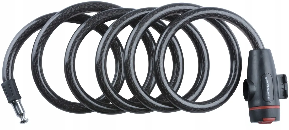 Zapięcie Rowerowe Dunlop Spiralne na Klucz 1.2x180CM - Zabawki