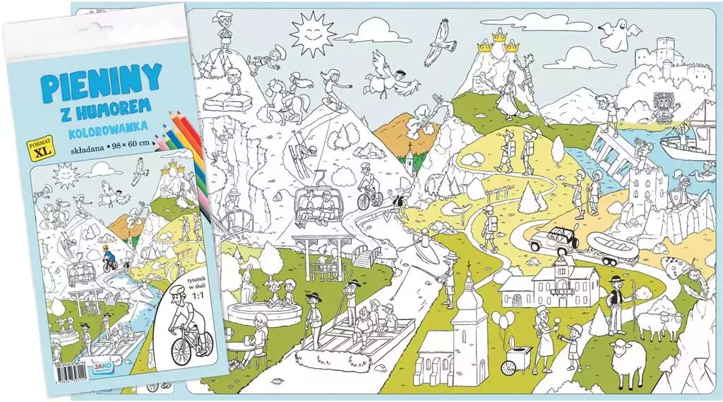 Pieniny z humorem. Kolorowanka XL - kolor - Książki