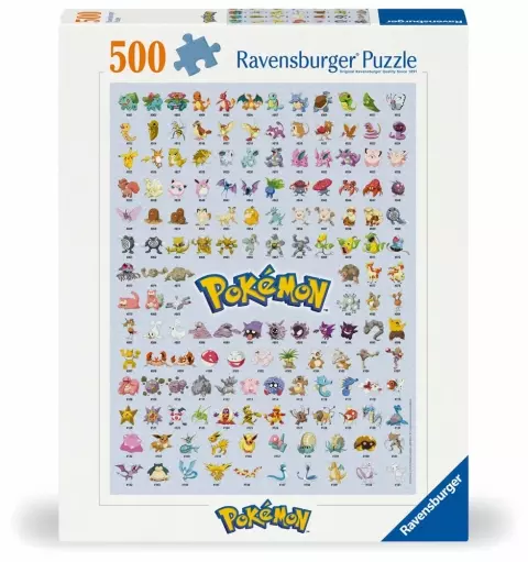 Puzzle 500 elementów. Pokemon. Postacie - Puzzle
