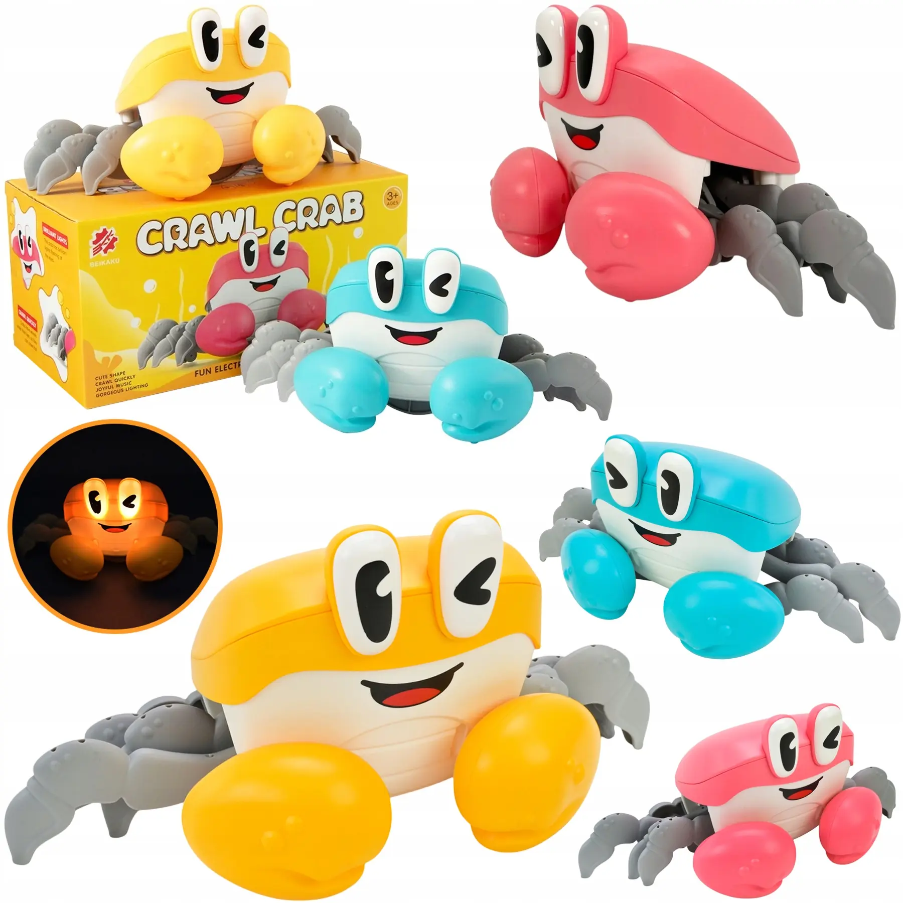 Krab chodzący. Zabawka interaktywna dla dziecka - Zabawki