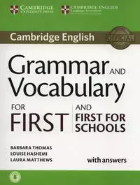 Grammar and Vocabulary for First and First for Schools Book with Answers and Audio - Książki