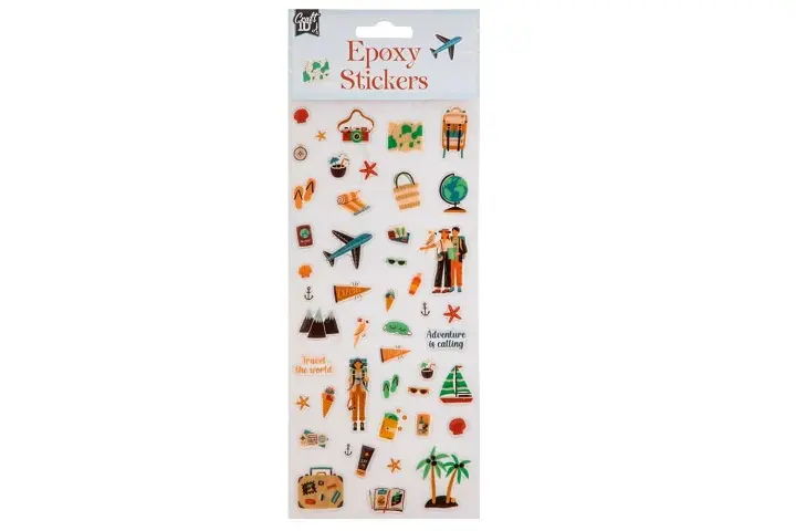 CCG naklejki wypukłe 24x11 podróże CR6004 13173 - Zabawki