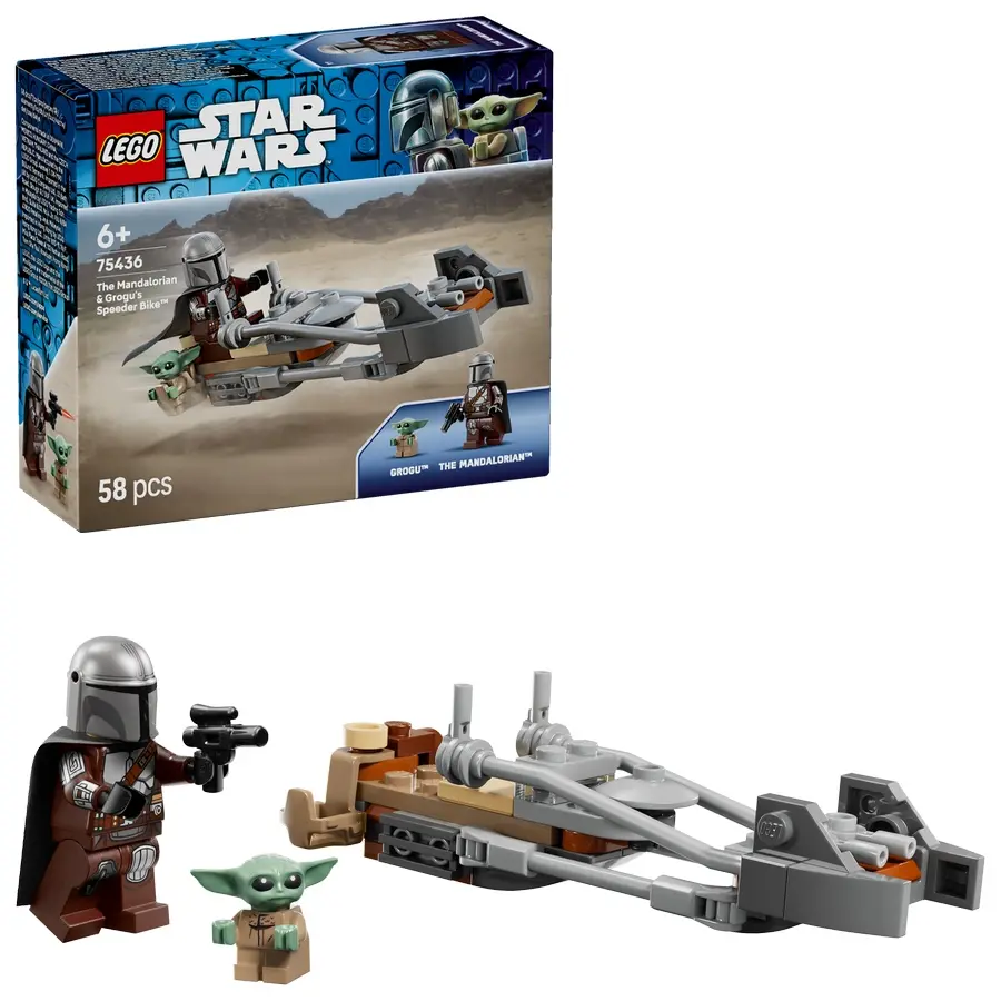 LEGO Star Wars 75436 ŚMIGACZ MANDALORIANINA I GROGU - Zabawki