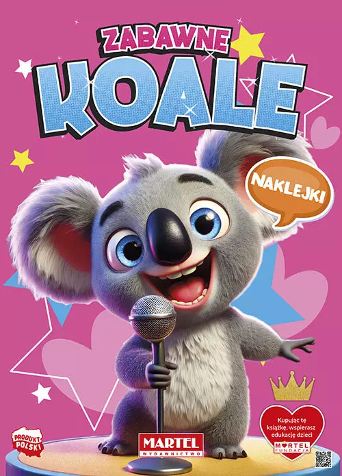 Zabawne koale z naklejkami - Książki