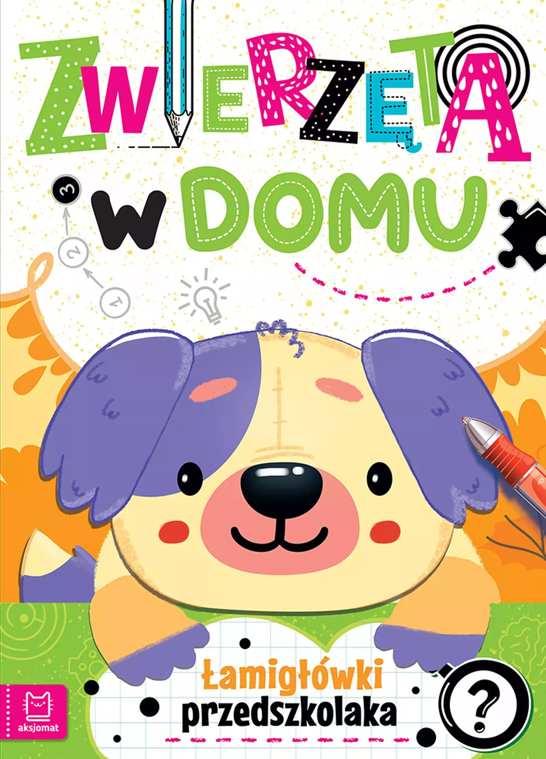Zwierzęta w domu. Łamigłówki przedszkolaka - Książki
