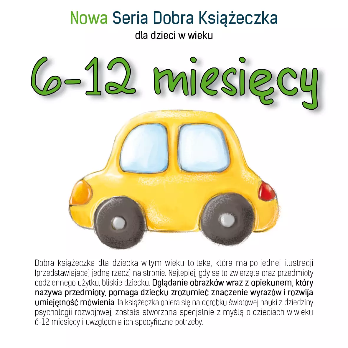 Nowa Seria Dobra Książeczka dla dzieci w wieku 6-12 miesięcy - Książki