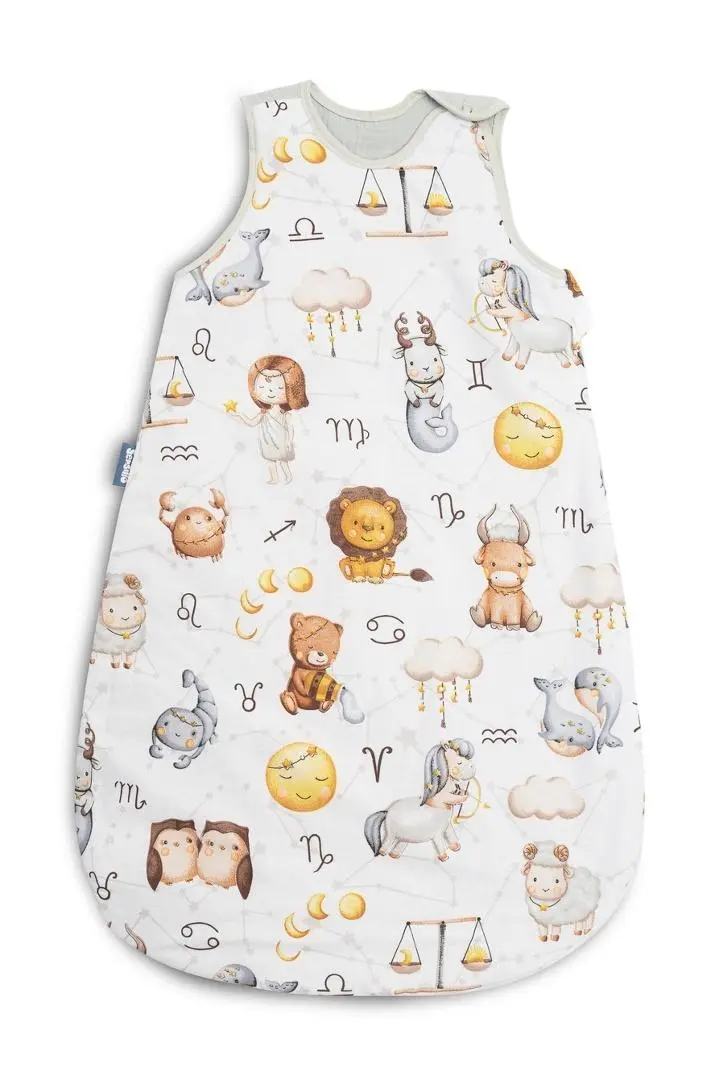 Śpiworek do spania M Zodiak szary 50x80cm - Mama i dziecko