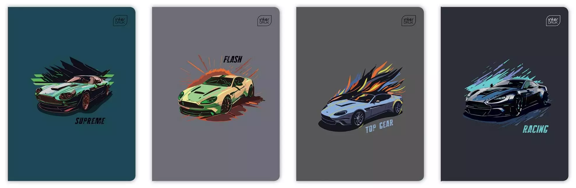 Zeszyt A5, 16 kartek w trzy linie, UV, Speed - Papiernicze i szkolne