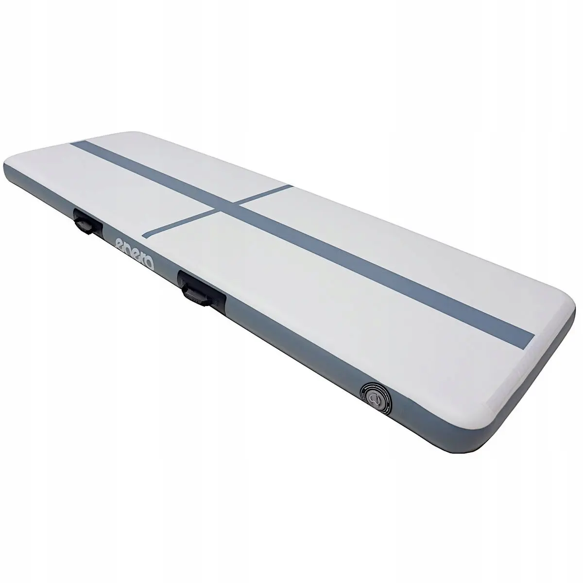 Air Track Materac Gimnastyczny Mata Ścieżka Akrobatyczna 300X100X15CM Pompka Elektryczna Szara - Elektronika i akcesoria