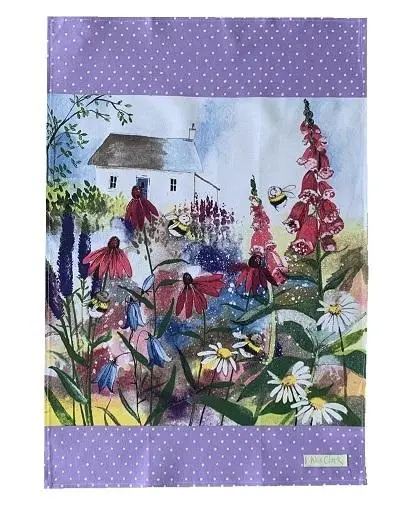 Ręcznik kuchenny TT29 Pszczoły w ogrodzie - Mama i dziecko