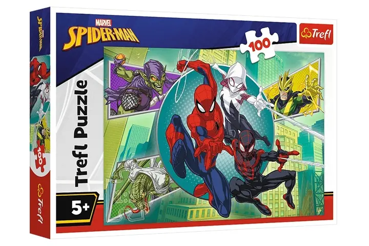PUZZLE 100 Pajęcza mska /Disney Spiderman 16519 - Zabawki