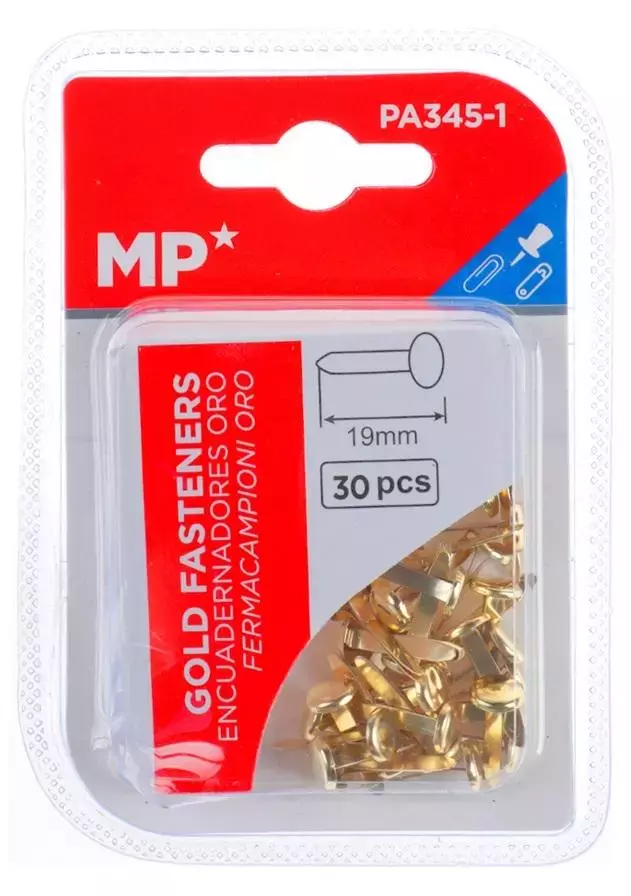 Ćwieki ozdobne złote 19mm x 30szt - Papiernicze i szkolne