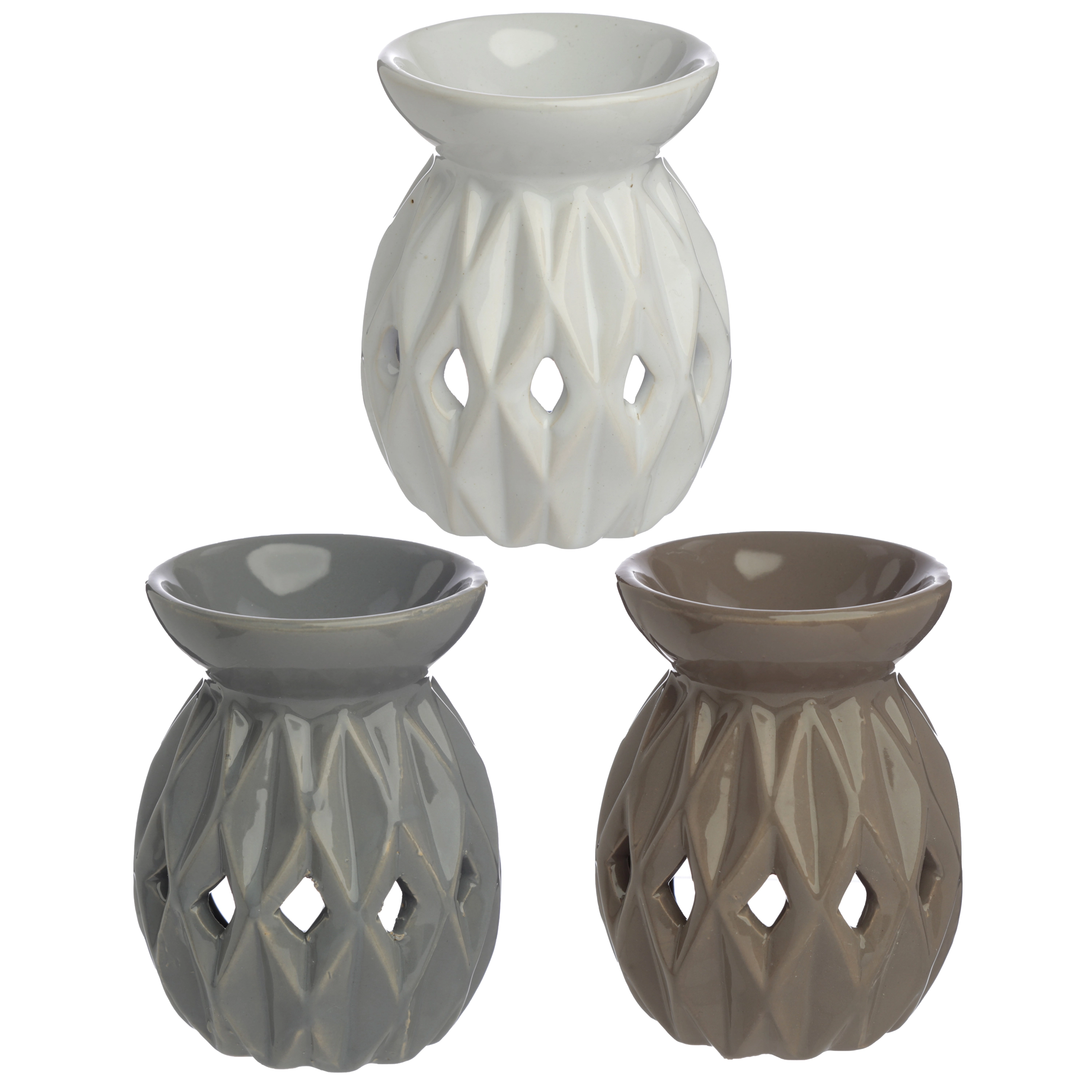 Kominek - podgrzewacz olejków i wosku ze wzorem w stylu origami -Eden - Mama i dziecko