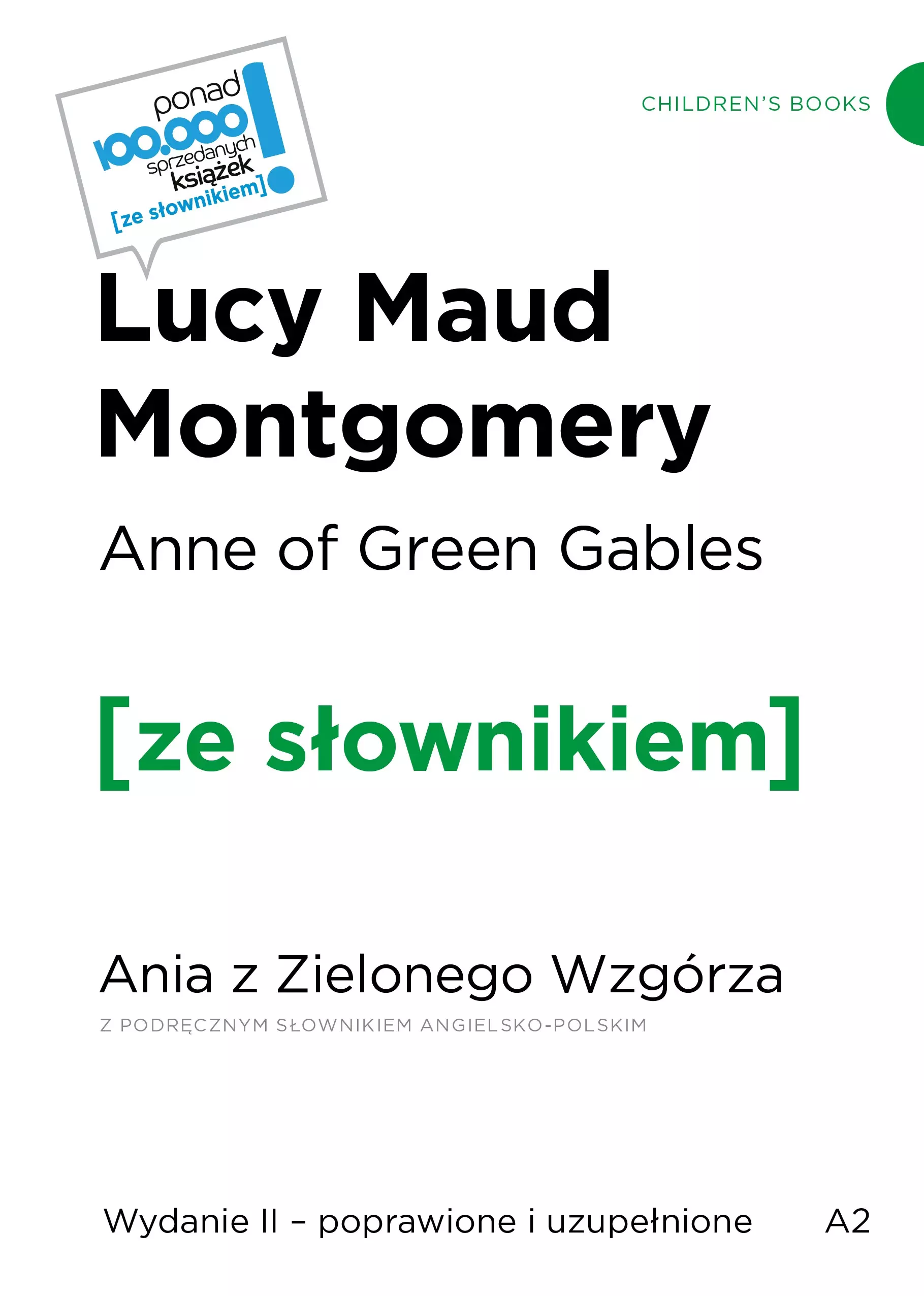 Anne of Green Gables / Ania z Zielonego Wzgórza z podręcznym słownikiem angielsko-polskim - Książki