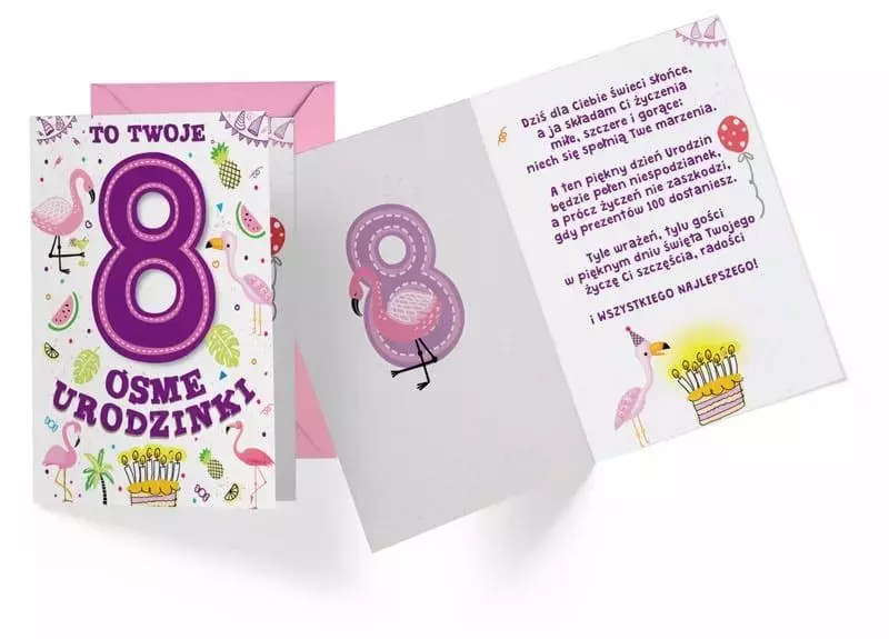 Karnet B6 PR-293 Urodziny 8 - Papiernicze i szkolne