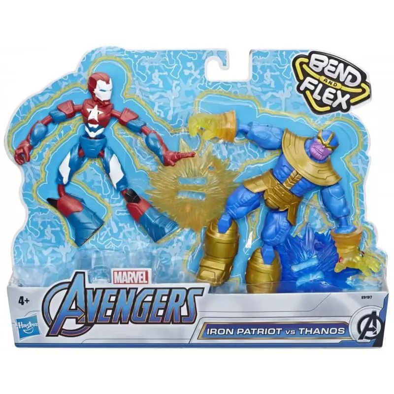 Avengers Bend and Flex. Figurka Iron Patriot i Thanos - Zabawki