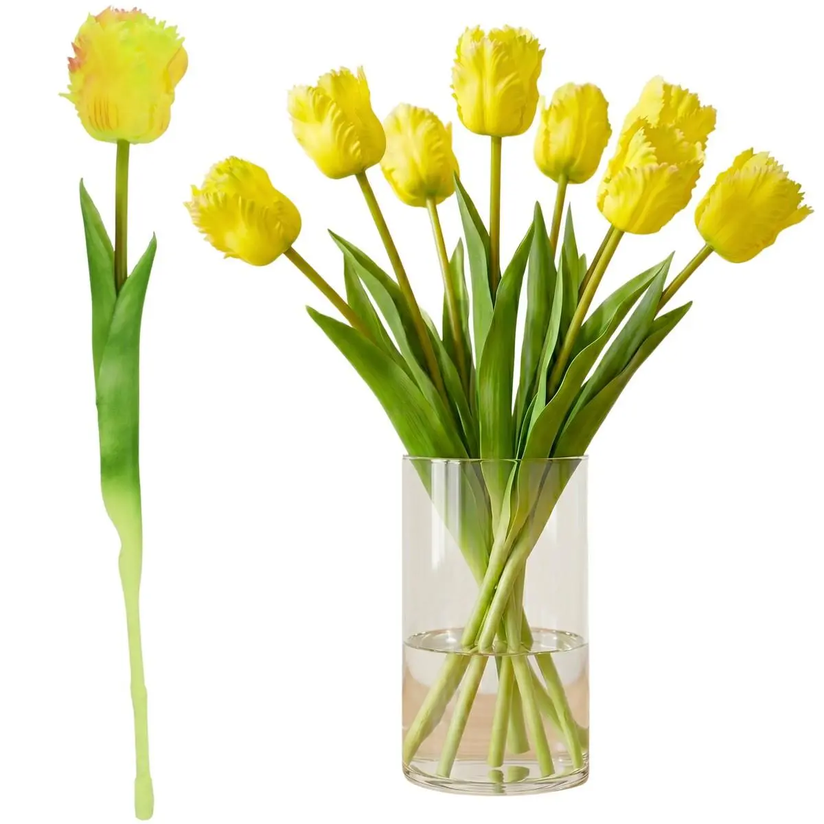 Tulipan Ciemno Żółty 38CM Jak Żywy Dekoracja Wiosenna - Elektronika i akcesoria