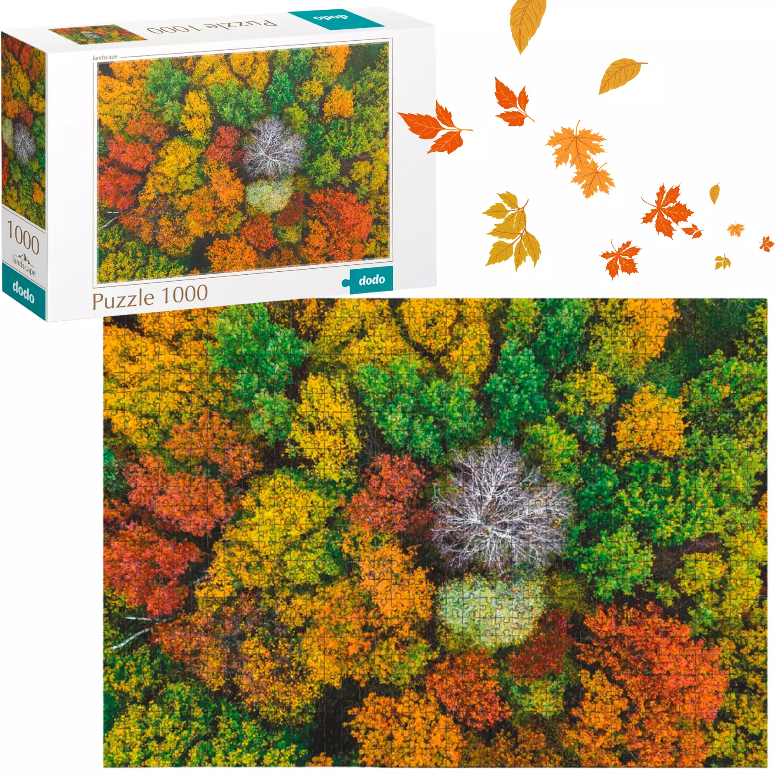 Puzzle 1000 elementów. Wioska Dzembronya. Ukraina