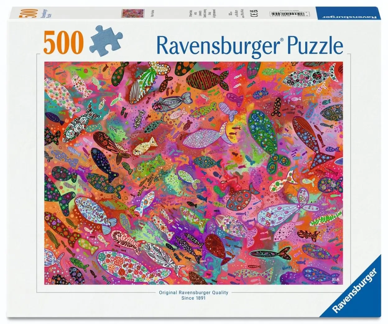 Puzzle 500 Fish in Fuchsia - Puzzle