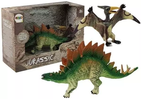 Dinozaury 2szt Stegosaurus, Pteranodon - Zabawki