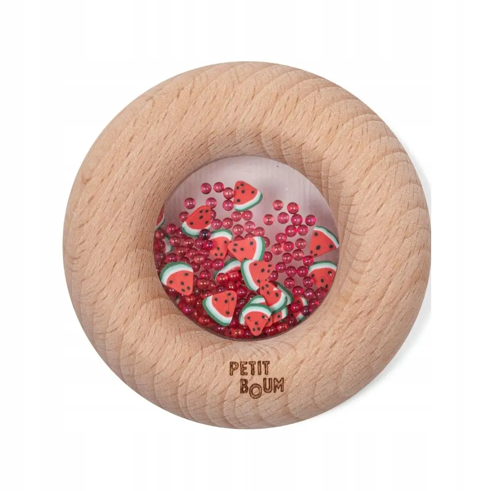 Petit Boum, Grzechotka Sensoryczna dla dzieci, ARBUZ - Zabawki