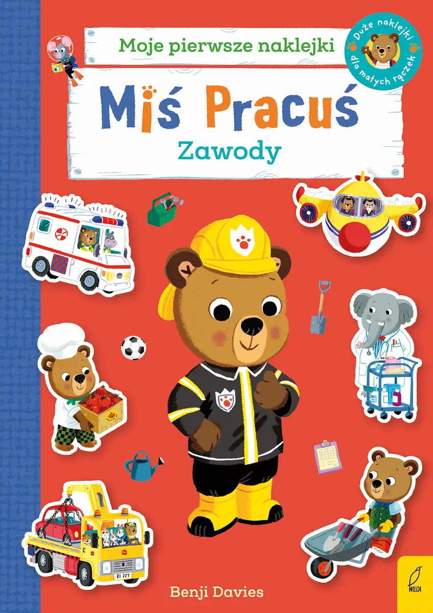 Miś Pracuś. Zawody. Książka z naklejkami - Książki