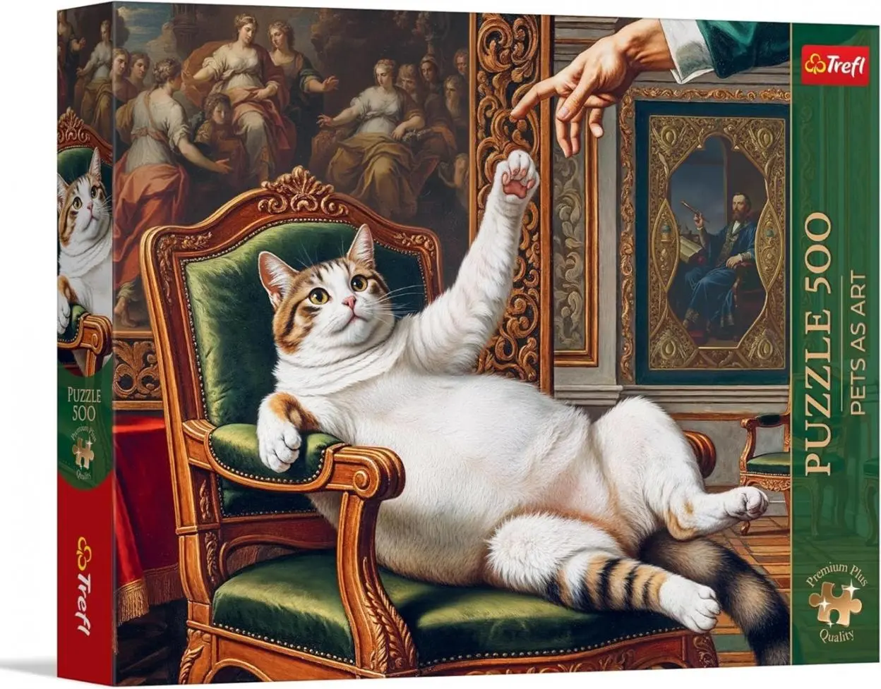 Puzzle 500 Pets as Art: Jego Puszysta Wysokość - Puzzle