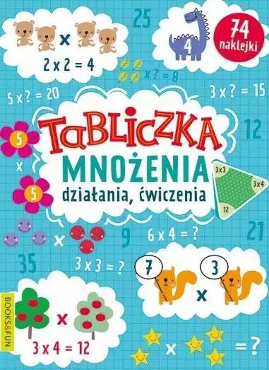Tabliczka mnożenia. Działania, ćwiczenia - Książki