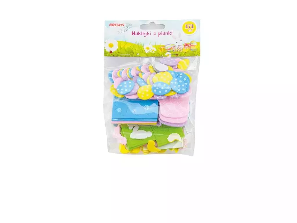 Naklejki wielkanocne z pianki 171szt - Papiernicze i szkolne