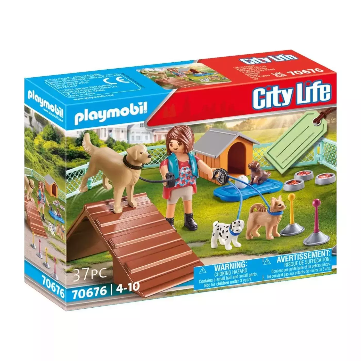 PLAYMOBIL ® City Life 70676. Zestaw upominkowy "Treserka psów" - Zabawki