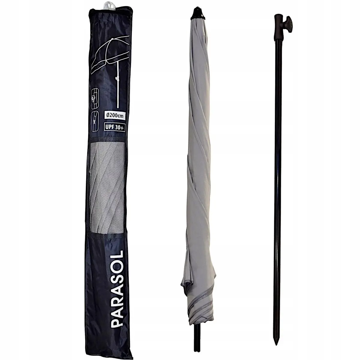 Parasol Ogrodowy 185CM Popielaty - Elektronika i akcesoria