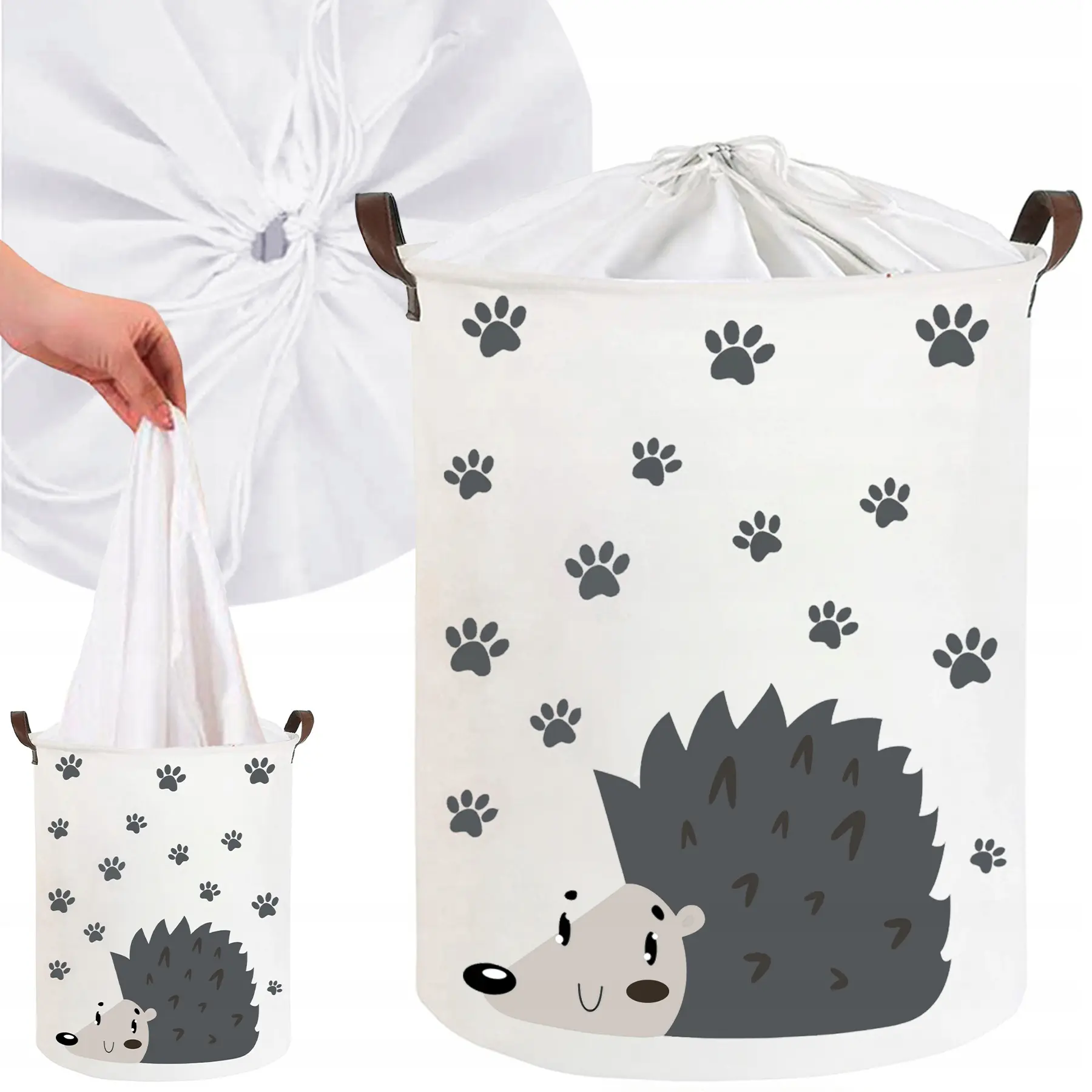 Kosz Na Zabawki Klocki Pojemnik Zamykany Na Ściągacz WODOODPORNA Powłoka - Mama i dziecko