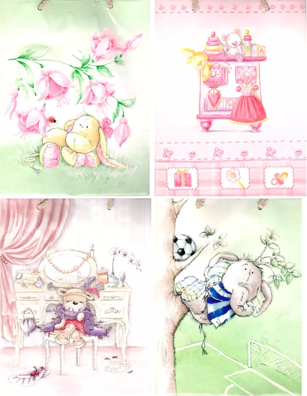 Torebka prezentowa, mix wzorów - Papiernicze i szkolne