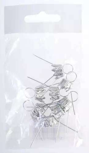 Zawieszka do ozdób świątecznych, srebrna, 12 mm (7 sztuk) - Papiernicze i szkolne