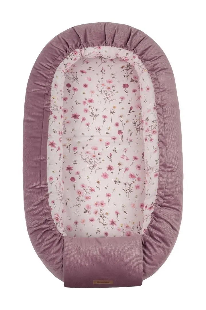 Kokon Velvet Bloom Pink 80x45 - Mama i dziecko