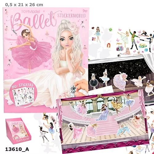 Zestaw z naklejkami Balet Top Model 13610A - Zabawki