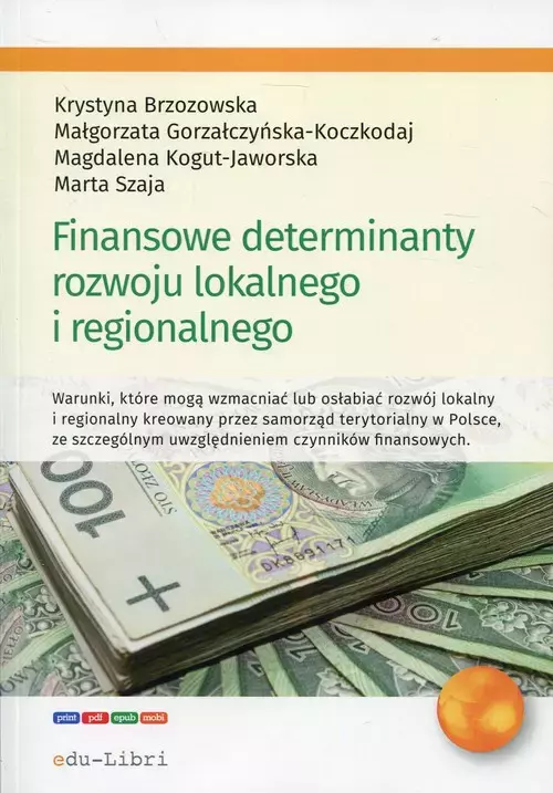Finansowe determinanty rozwoju lokalnego i regionalnego - Książki