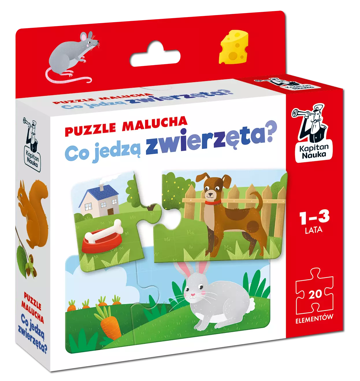 Puzzle malucha. Co jedzą zwierzęta? - Gry